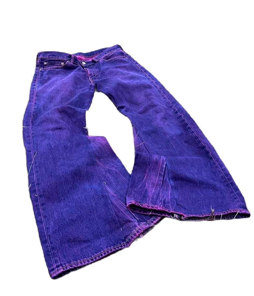 Custom jeans - purple dreams