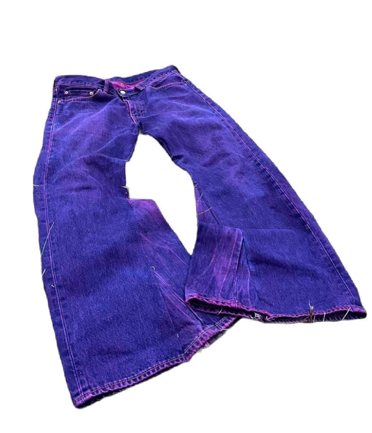 Custom jeans - purple dreams